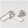 Image 2 : 10K Yellow Gold Moissanite(2.2ct) Earrings (~Size )(Ring is resizable for $40) (~length inches), App