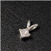 Image 3 : 14K White Gold Diamond (0.15Ct,I3,Light Pink) Pendant (~Size )(Ring is resizable for $40) (~length i