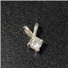 Image 1 : 14K White Gold Diamond (0.15Ct,I2,H) Pendant (~Size )(Ring is resizable for $40) (~length inches) (~
