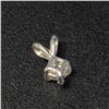 Image 3 : 14K White Gold Diamond (0.15Ct,I2,H) Pendant (~Size )(Ring is resizable for $40) (~length inches) (~