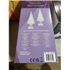 Image 2 : Lighted Glitter Trees Christmas set of 2