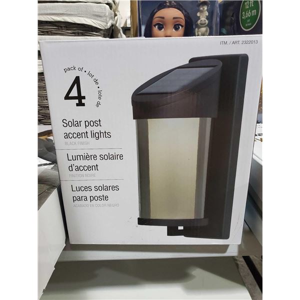 Solar Post Lights set of 4