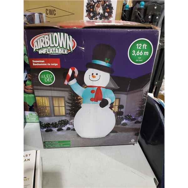 Airblown Inflatable frosty the snowman 12 ft LED