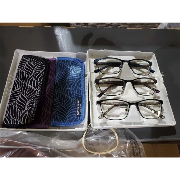 Foster Grant Set of 3 reading glasses +1.75