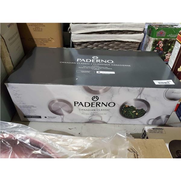 NEW Paderno 11 Piece stainless Steel Cookware set