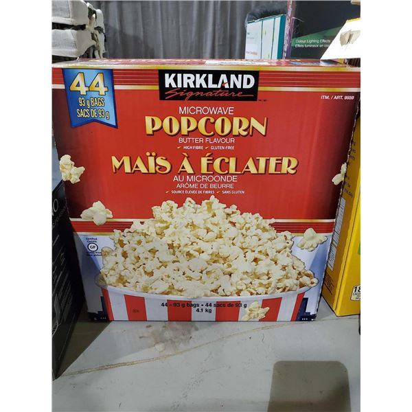 Kirkland Popcorn case lot 44 x 93g bags