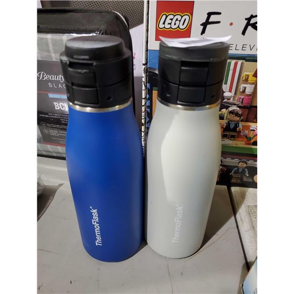 ThermoFlask lot of 2 flip top coffee mugs