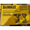 Image 2 : NEW DeWalt 20V Lithium Drill & Driver combo Set with 2 batteries and charger
