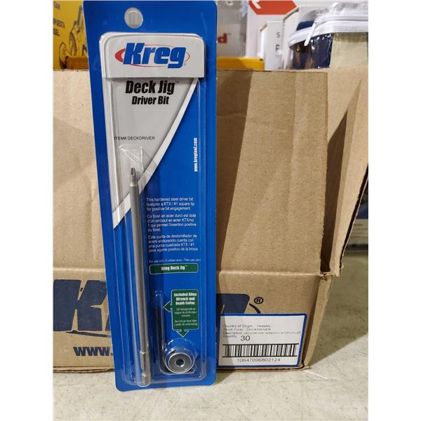 Kreg Deck Jig Driver Bit case lot of 30
