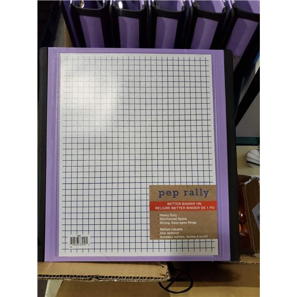 NEW Pep Rally Better Binder 1 inch x's 12