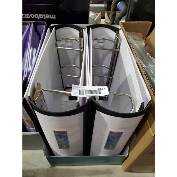 NEW Better Binder 3 inch D Ring x's 4