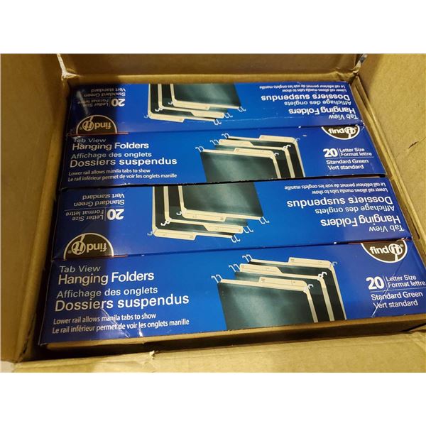 NEW Tab View Hanging Folders 20 Letter Size x's 3 Cases