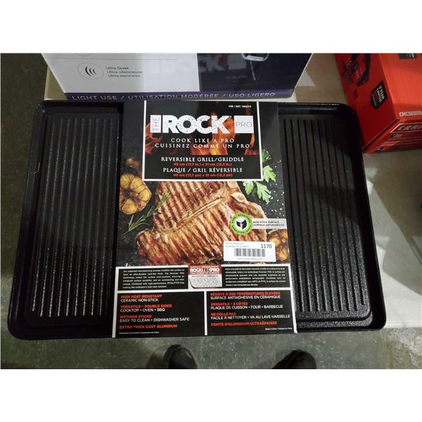 NEW The Rock Reversible Grill / Griddle 17.7"x12.2"