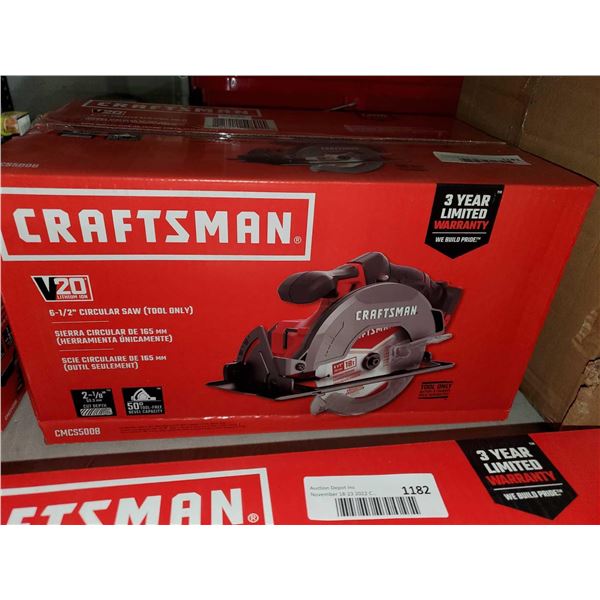 NEW Craftsman V20 Lithium Ion 6-12" Circular Saw Tool Only