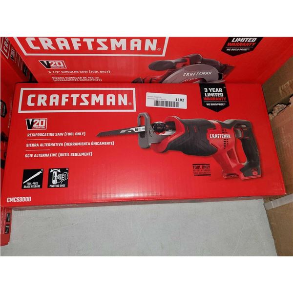 NEW Craftsman V20 Lithium Ion Reciprocating Saw Tool Only