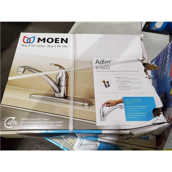 NEW Moen Adler Stainless Kitchen Faucet