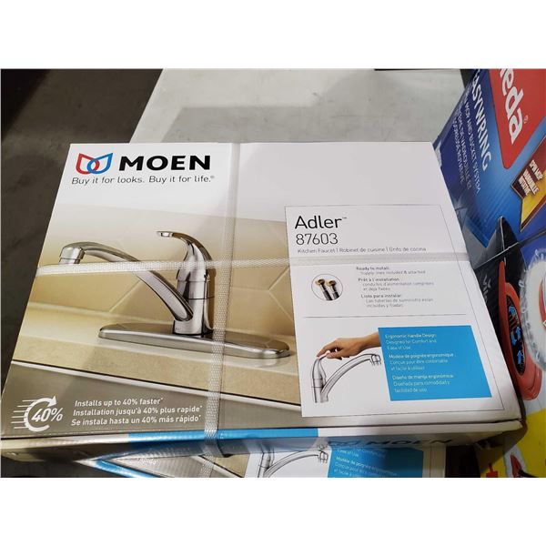 NEW Moen Adler Stainless Kitchen Faucet