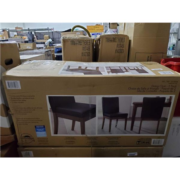 Northridge Bonded Leather upholstered chairs NEW lot of 2