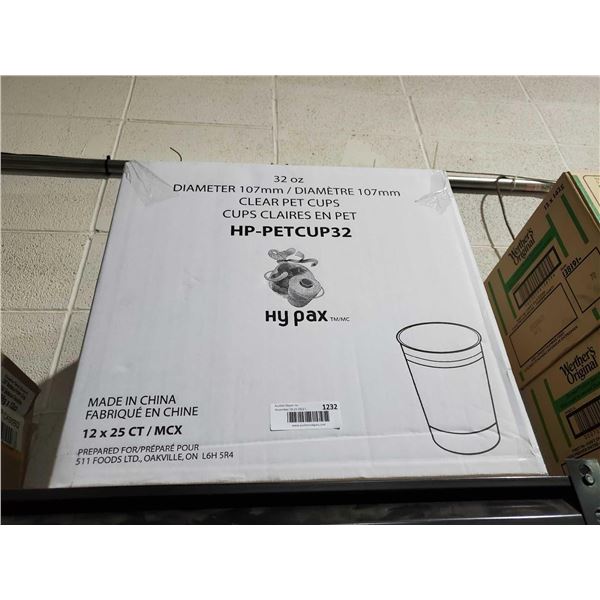 Clear Plastuc Cups 32 oz Case lot of 300