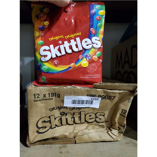 Skittles original Case lot of 12 x 191g