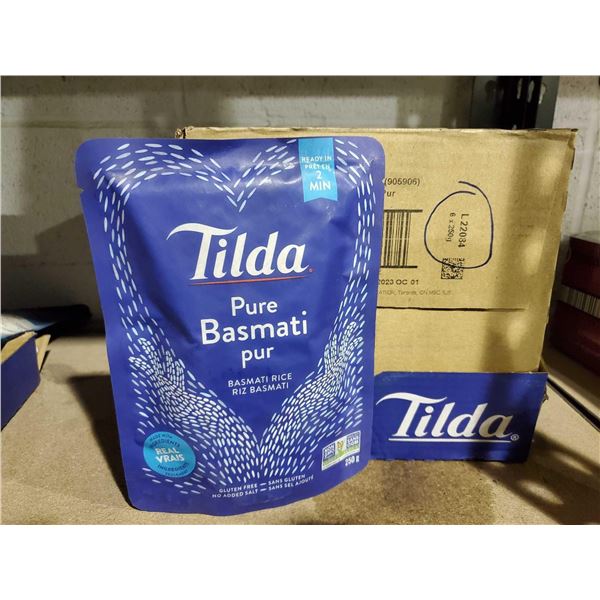 Tilda pure Basmati Rice Case lot 6 x 250g