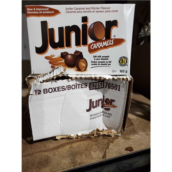 Junior Mints Caramels Case lot 12 x 102g