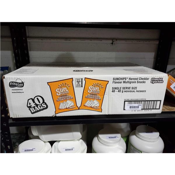 Sun Chips Harvest cheddar case lot 40 x 40g