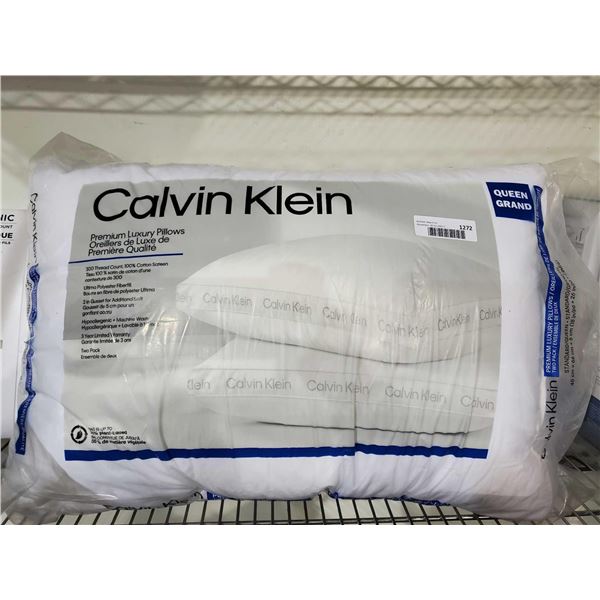 Calvin Klein Twin Pack 300 thread count cotton queen pillows