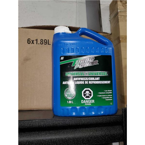 Turbo Power Antifreeze Coolant Case lot 6 x 1.89L