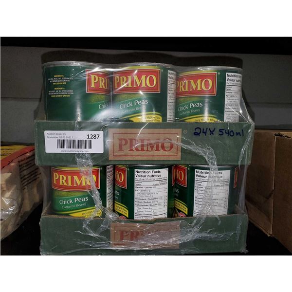 Primo Chick Peas Case lot 24 x 540g