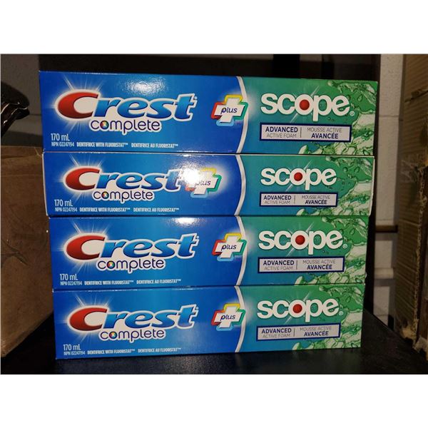Crest Complete toothpaste lot of 4 x 170ml