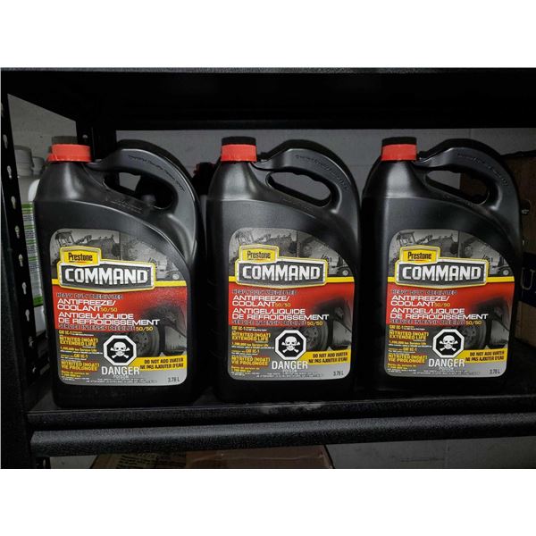 Prestone Command Antifreeze Lot of 3 x 3.78L