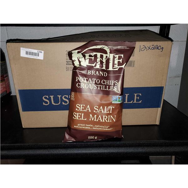 Kettle chips Sea Salt case lot 12 x 220g