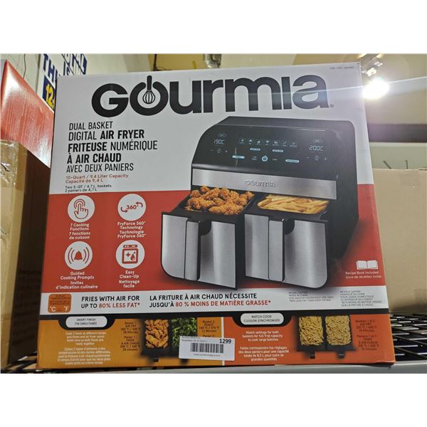 Gourmia digital dual basket air fryer