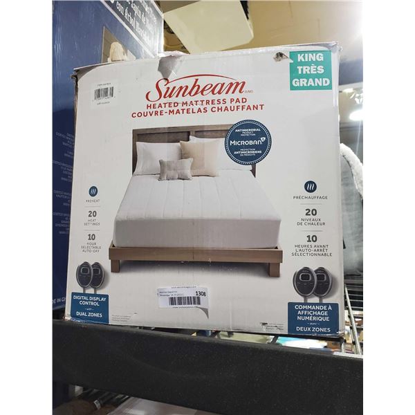 Sunbeam King Size Heated Mattress Pad