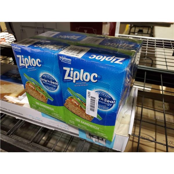 Ziplock Sandwich Bags Case lot 4 x 150