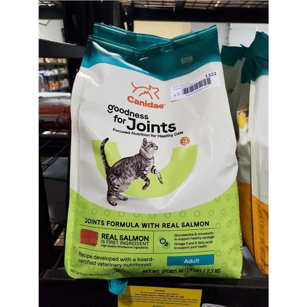 Canidae Real Salmon Joint Formula Cat Food Lot of 2 x 5lbs