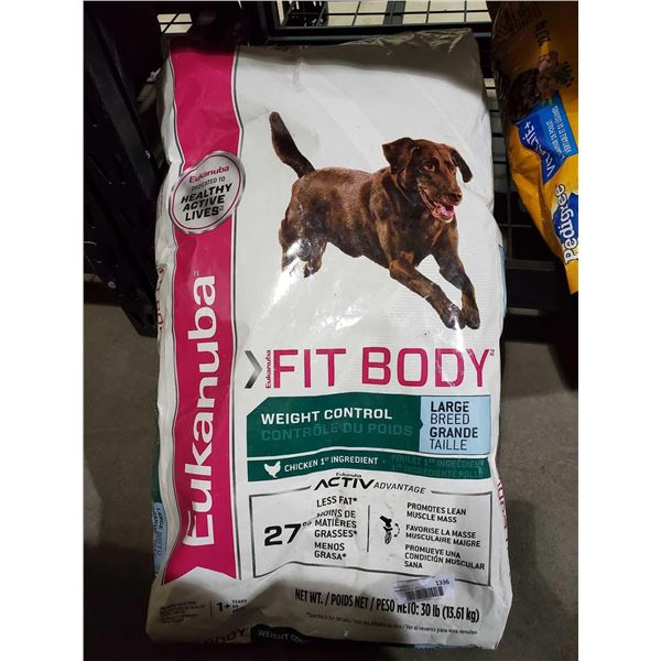 Eukanuba Fit Body chicken large breed dog food 30lb bag