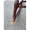 Image 4 : ANTIQUE SPINDLE ROCKING CHAIR WITH UPHOLSTERY