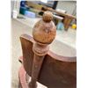 Image 7 : ANTIQUE SPINDLE ROCKING CHAIR WITH UPHOLSTERY