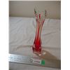 Image 1 : Art glass vase - 10" tall