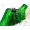 Image 2 : Art glass centerpiece - 14" long (Green)
