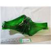 Image 3 : Art glass centerpiece - 14" long (Green)