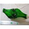 Image 4 : Art glass centerpiece - 14" long (Green)