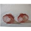 Image 3 : Pink depression glass candle holders
