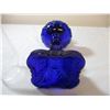 Image 6 : Cobalt blue bullseye oil lamp -22.5" tall