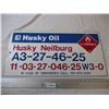 Image 1 : Husky oil sign metal - 24x12