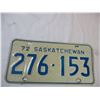 Image 2 : Pair of Saskatchewan 1972 License Plates
