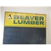 Image 3 : Hard Board double sided Beaver Lumber advertising chalkboard - 24x38