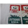 Image 2 : (2) White Rose motor oil tin cut outs 4x7